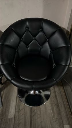 Black vanity chair