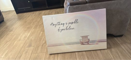 Inspirational Quote Canvas Wall Art