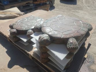 CEMENT STEPPING TURTLE PAVERS $25 EACH ** PAINTED** 🎨