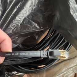100ft CAT8 Flat High Speed Ethernet Cable