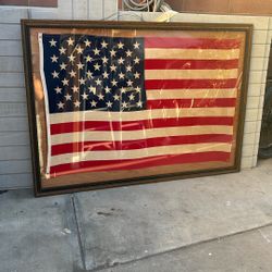 USA Flag With Frame