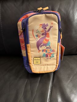 2025 Disney Parks EPCOT Festival of the Arts Figment Lug Tailback Crossbody Bag