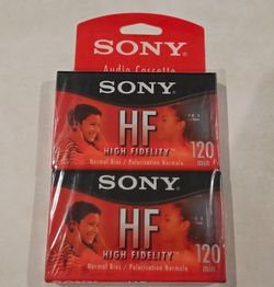Sony HF High Fidelity 120m audio cassettes (2-pack)