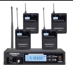 Mono Wireless in Ear Monitor System, IEM System, UHF Professional IEM System Transmitter and Beltpack Receiver iems for Studio, Guitar, DJ, Live Perfo