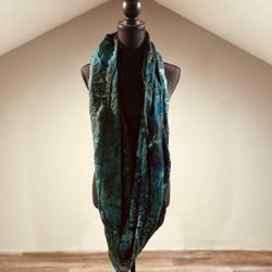 Green/Blue/Turquoise Infinity Scarf