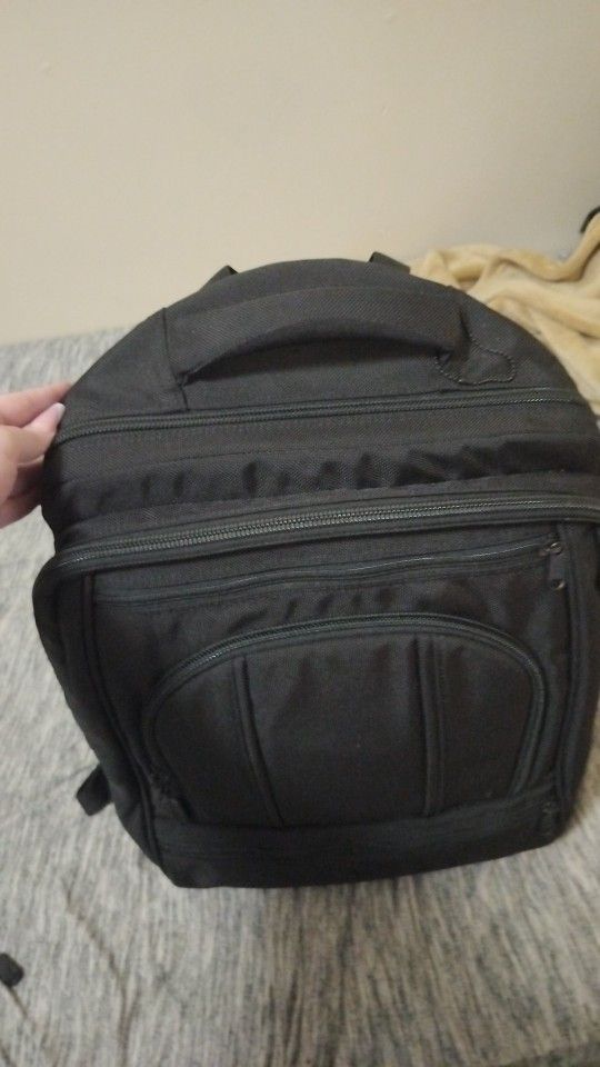 Brenthaven Pro Black Nylon Laptop Backpack