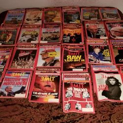 $20 Time Magazines Nov.'89 to Aug.'91. May Be Missing 2 from Feb1991.