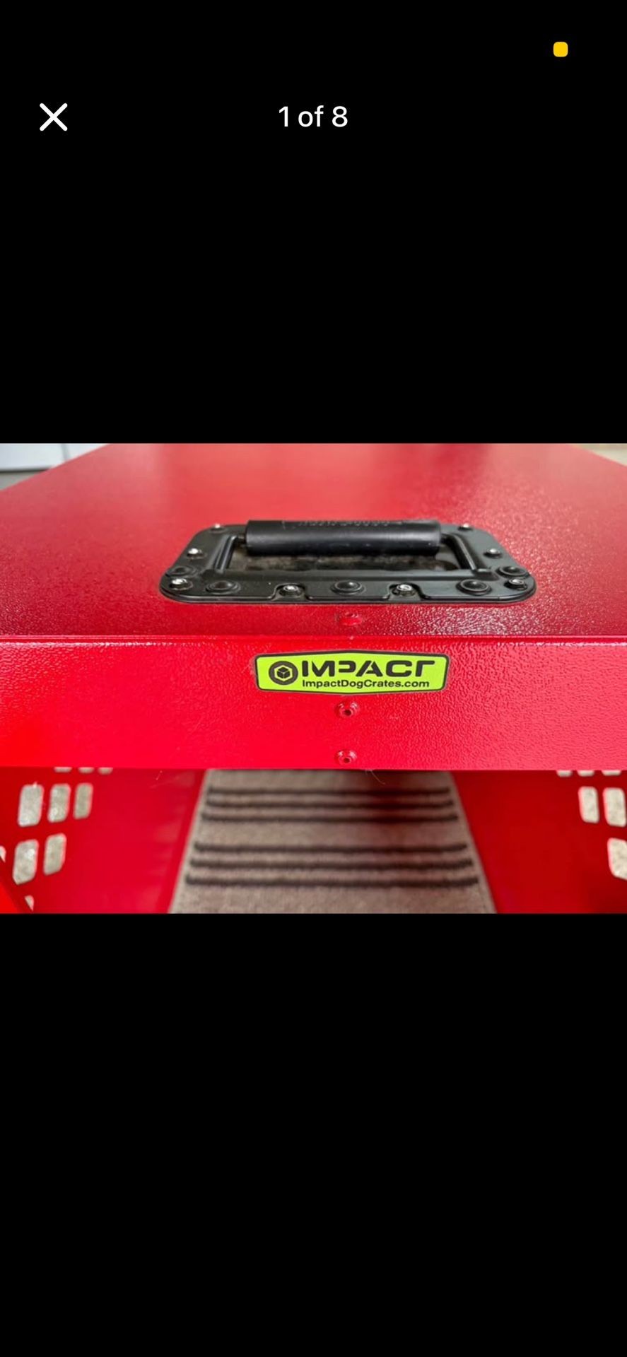 Limited Edition Red Impact Dog Crate 