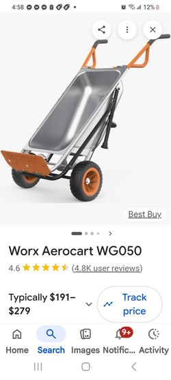 Worx Aerocart with accessories