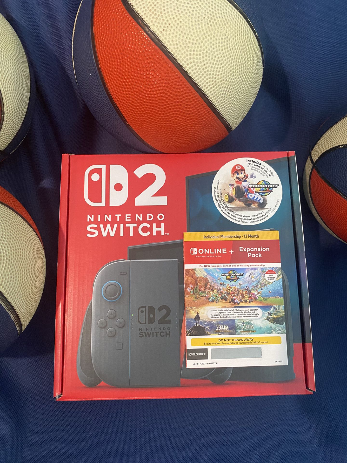 Nintendo Switch 2 Console Mario Kart World Costco Bundle + NSO Expansion Pack+ 1 year online