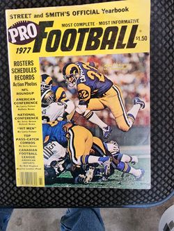 1977 Street And Smith's Pro Football Yearbook