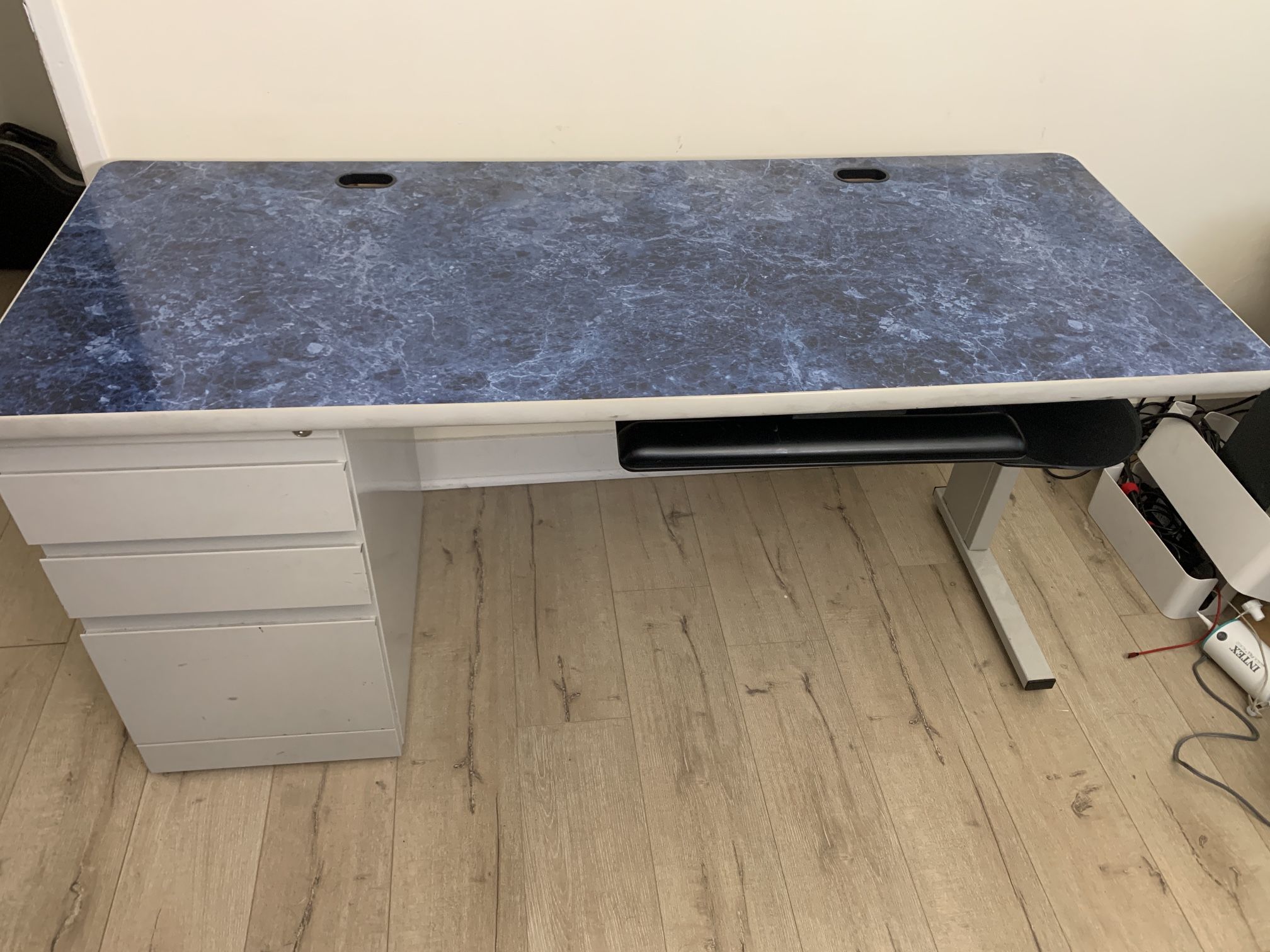 Blue Office Desk