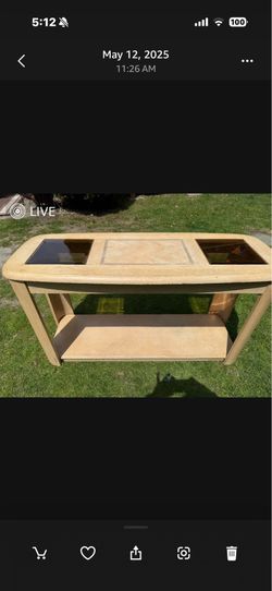 Sofa table and cocktail table