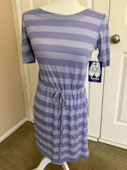 Keds wide stripe periwinkle dress