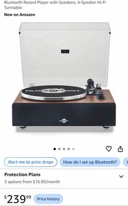 Fancy Rabbit Bluetooth Turntable Record Player