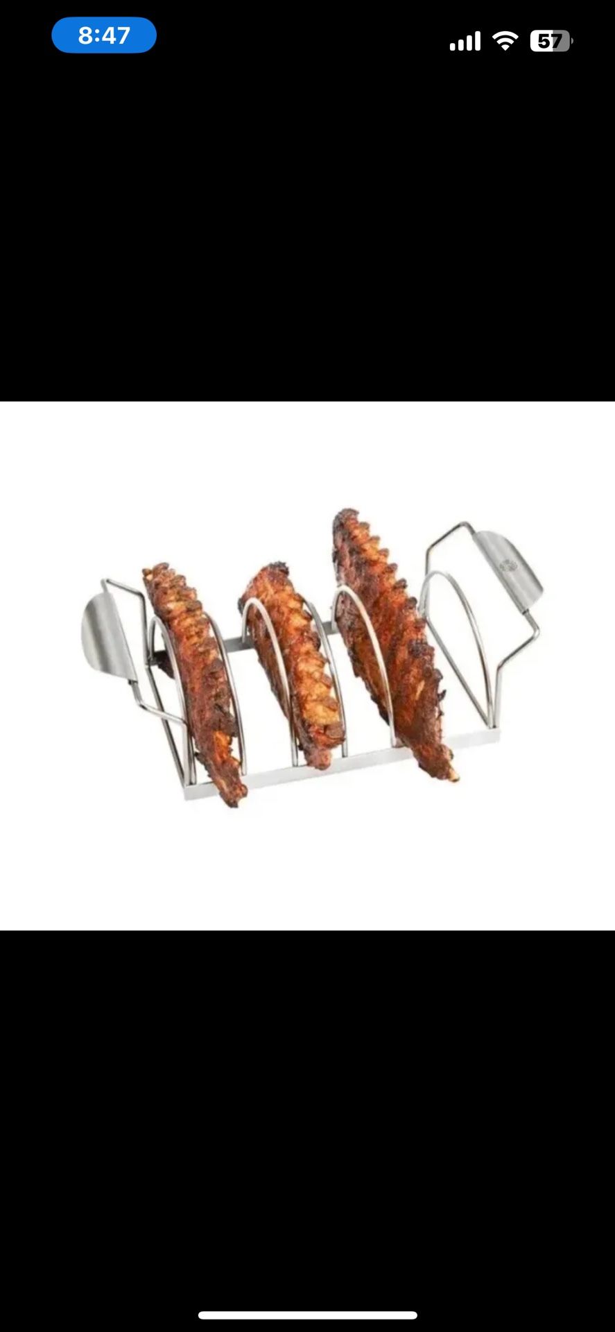 Gefu BBQ Spare Rib Halter Stainless Steel.