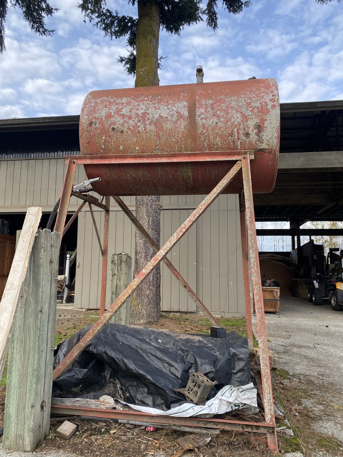 Diesel Tank, Stand And Hose