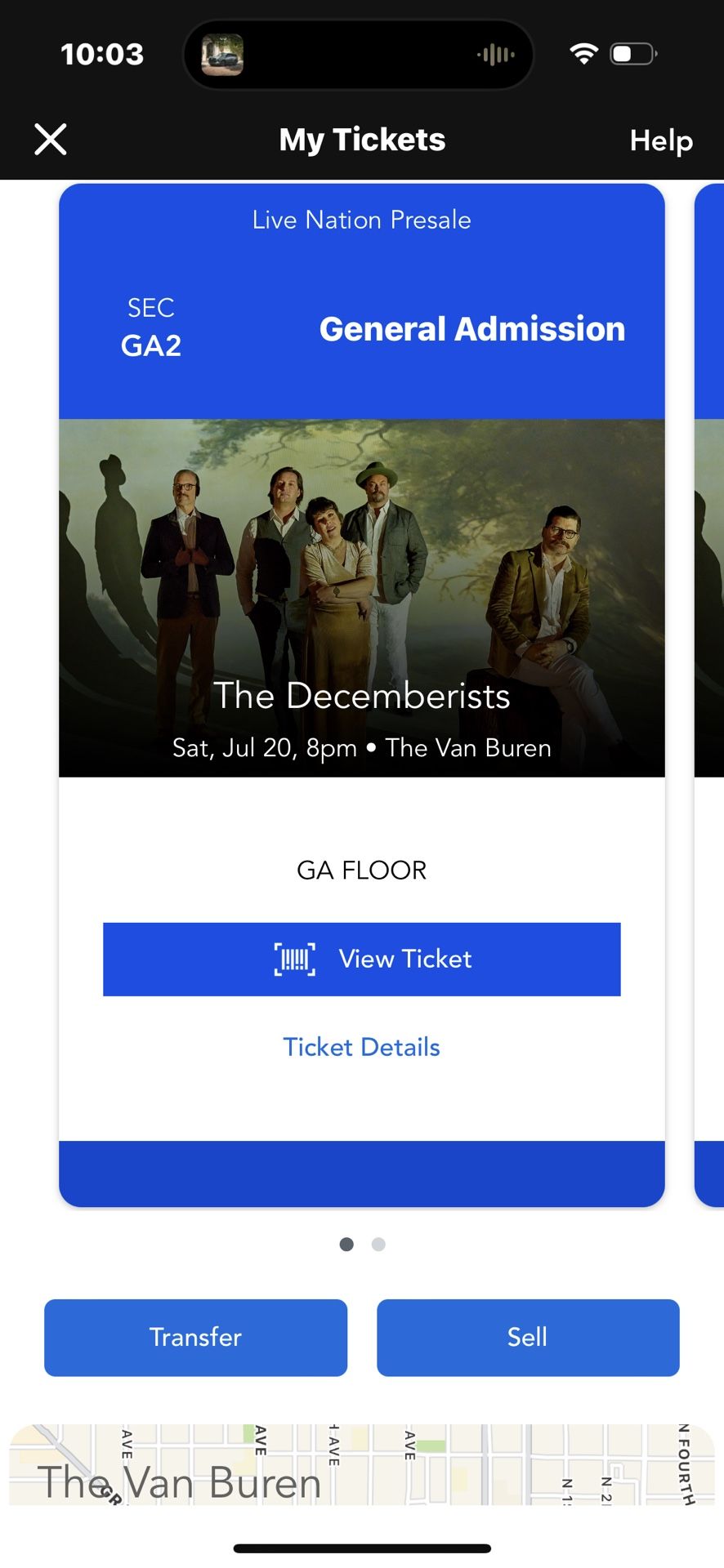 Decemberists 7/20 Tonight