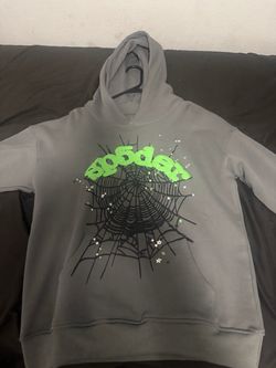 Spider Hoodie Green