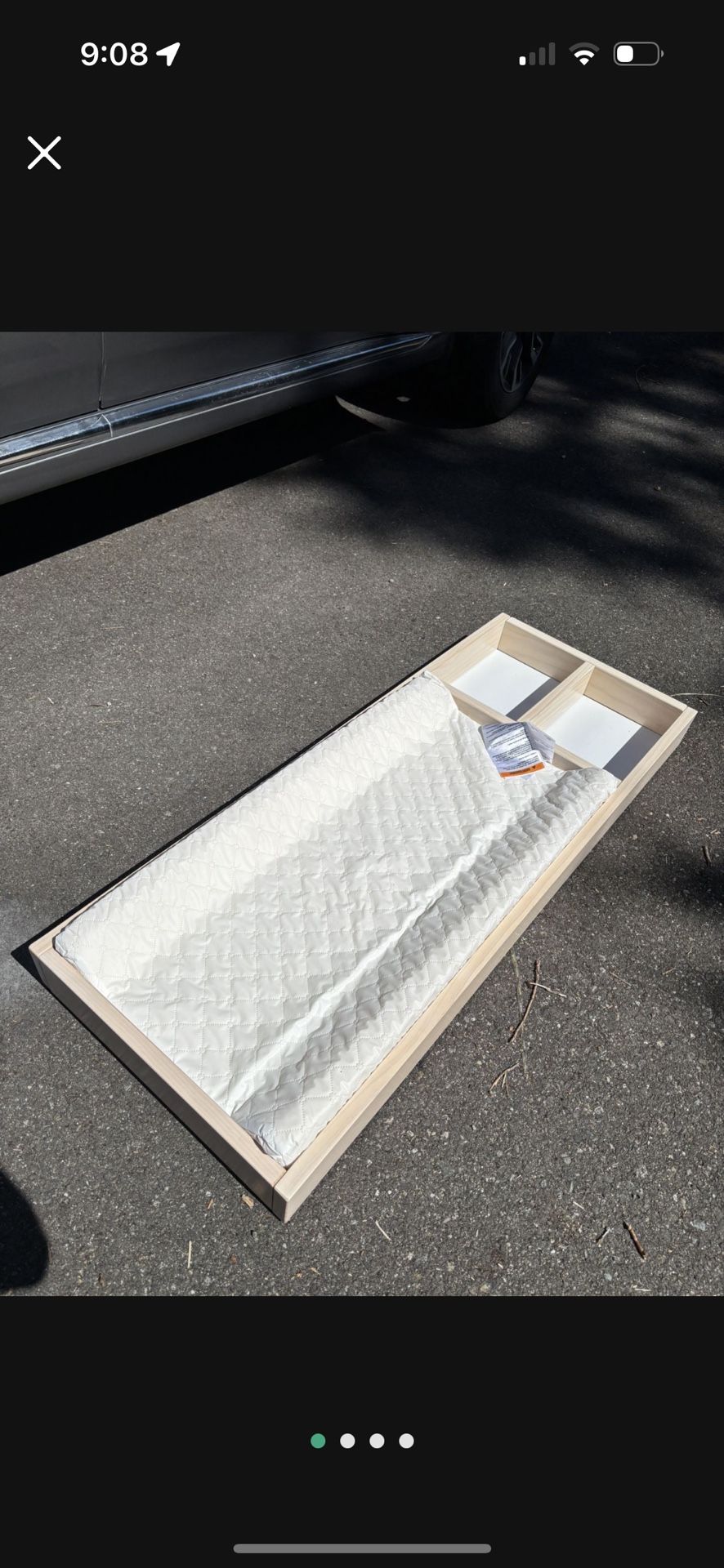 LOW PRICE MOVING- $420 + TAX NEW POTTERY BARN KIDS CHANGING TABLE TOPPER WITH CHANGING PAD