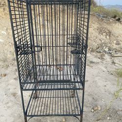 Large Wrought Iron Parrot Cage