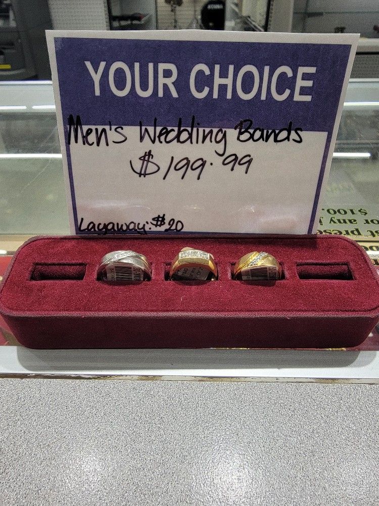 Men's Wedding Band!! Your Choice $199.99 Each