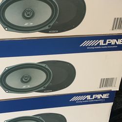 6x9 Alpina Speakers New 