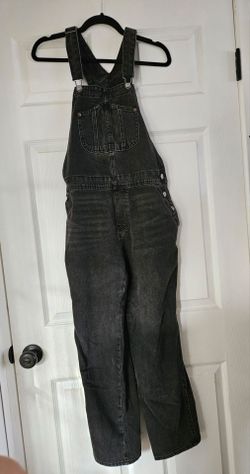 Old navy black denim overalls size 4