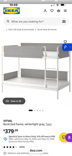Ikea bunk bed with trundle