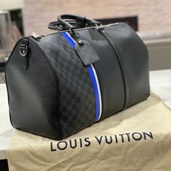 Louis Vuitton Black Duffle Bags for sale