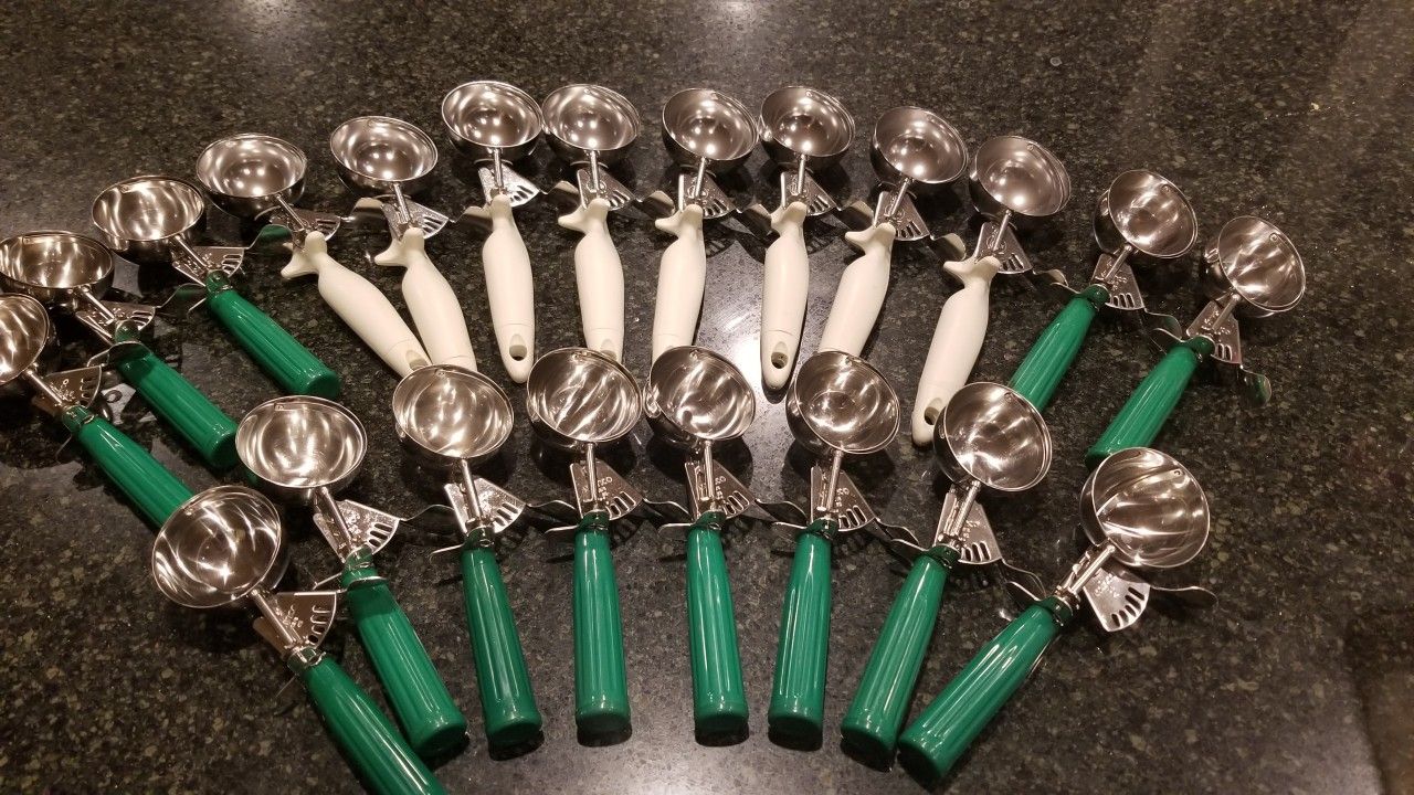 Commercial Ice Cream Scoops - 21 total