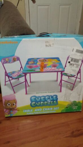Bubble guppies-table and chair set.