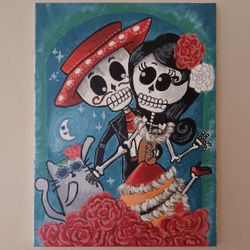 Skull Couple Painting