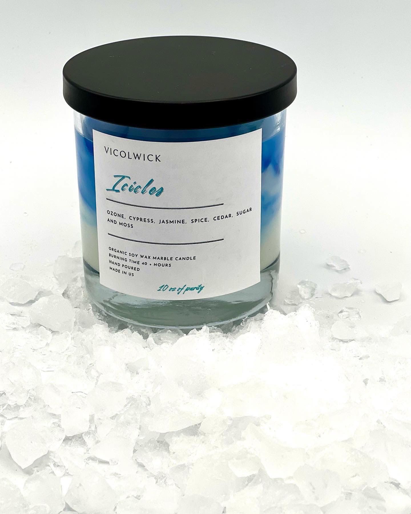Scented Soy Candle Icicles Premium Scent