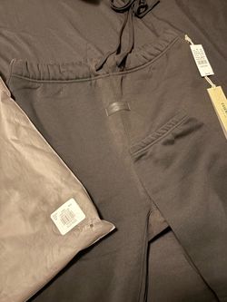 Black cuffed essentials sweats