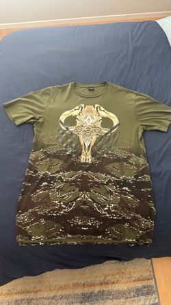 Rare Marcelo Burlon County of Milan Skull Graphic T-Shirt – Men’s XL Longline – EU Made