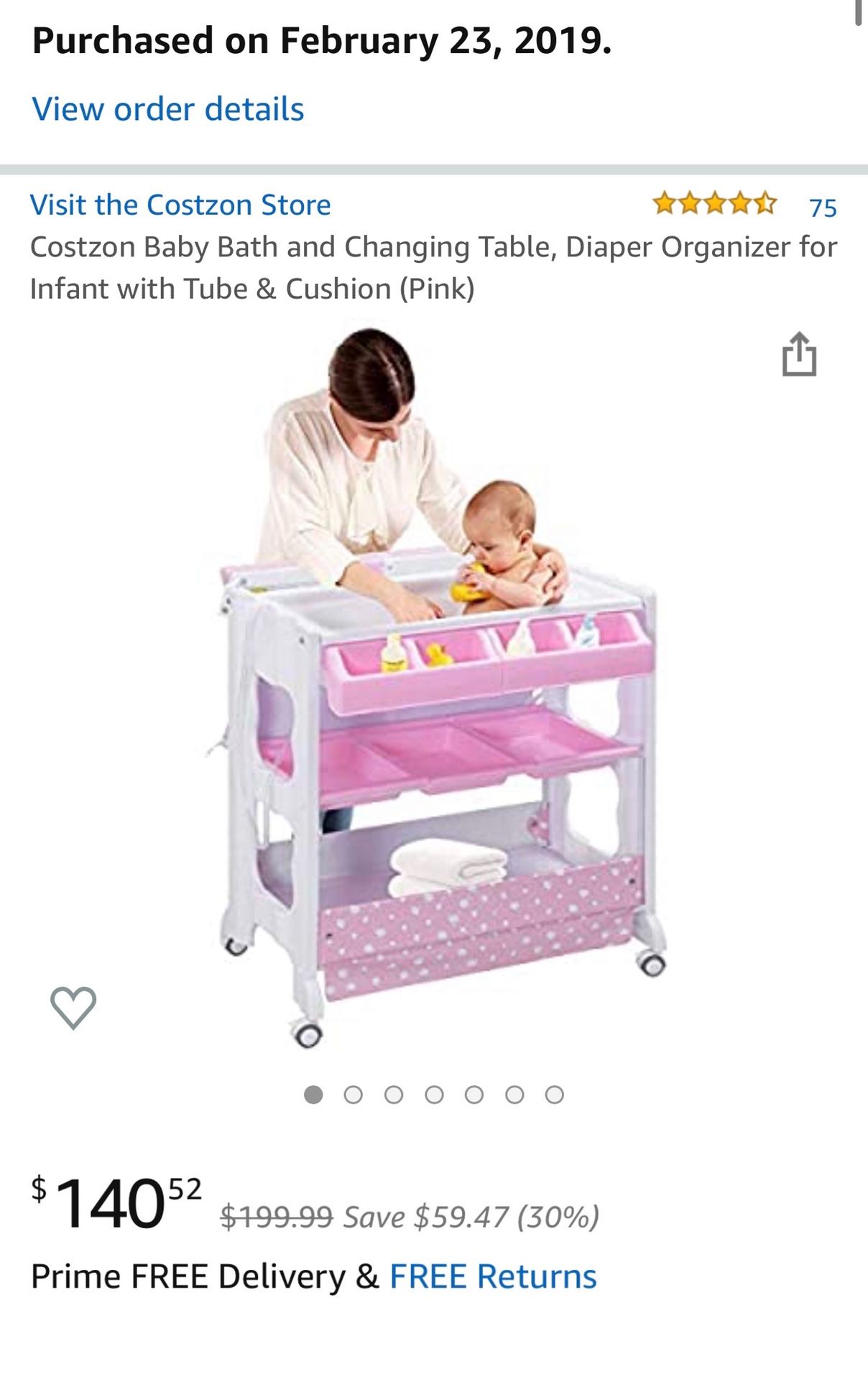 Baby Bath and Changing Table