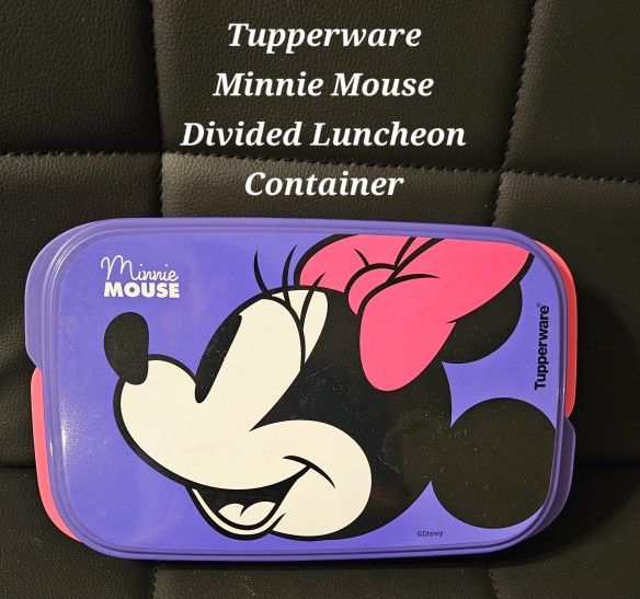 Tupperware Minnie Mouse Divided Luncheon Container
