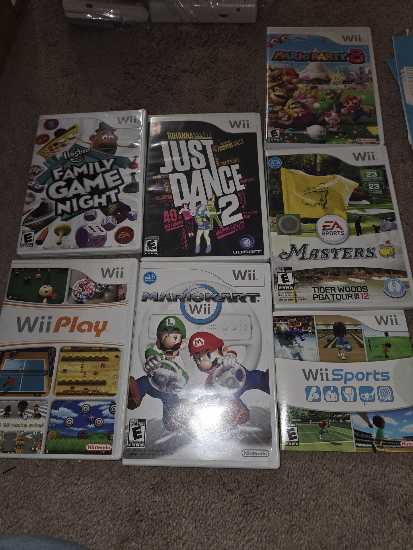Assortment of Wii games
