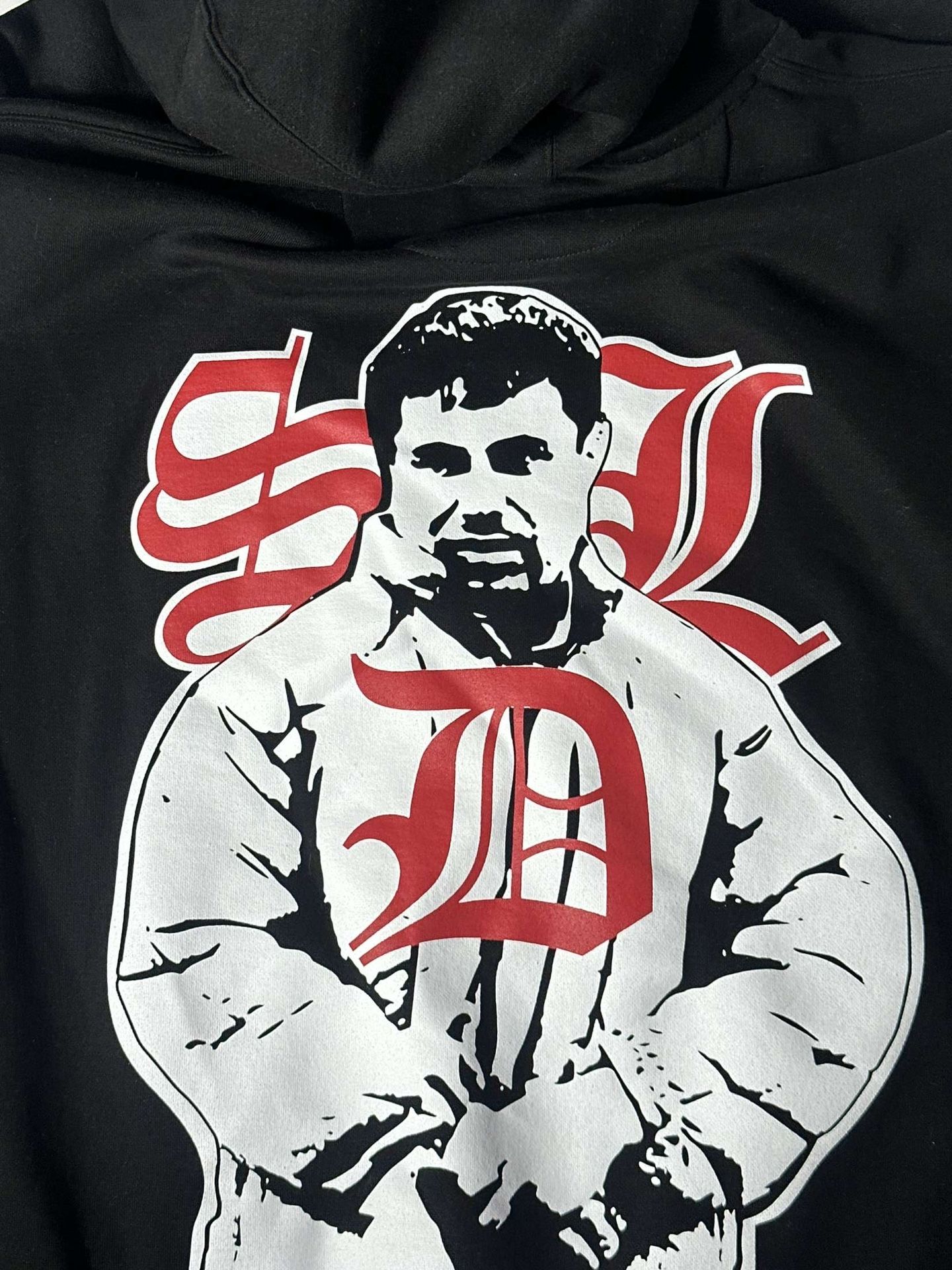 Limited SDL Hoodie Black With Red Benjamin Size XL