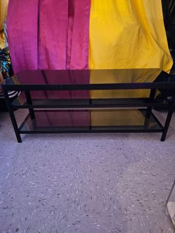 Ikea Black 3 tier glass table