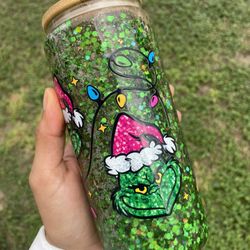 Mr. Grinch Snow Globe Tumbler