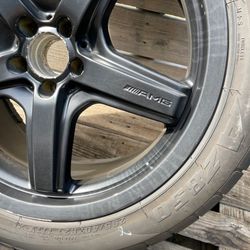 2007-2012 M.ERCEDES GL CLASS  FACTORY AMG WHEEL RIM 10Jx21 + TIRE 295/40 R21 OEM - QOI0A1 Auto Parts
