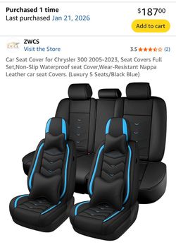 Chrysler 300 leather car seat covers