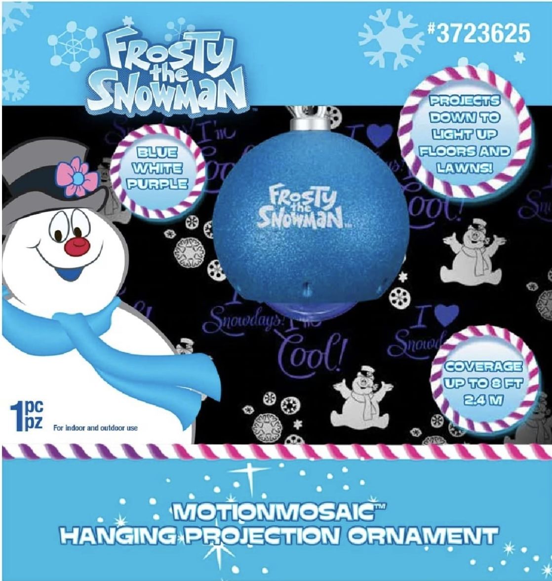 Frosty the Snowman Hanging Projection Ornament