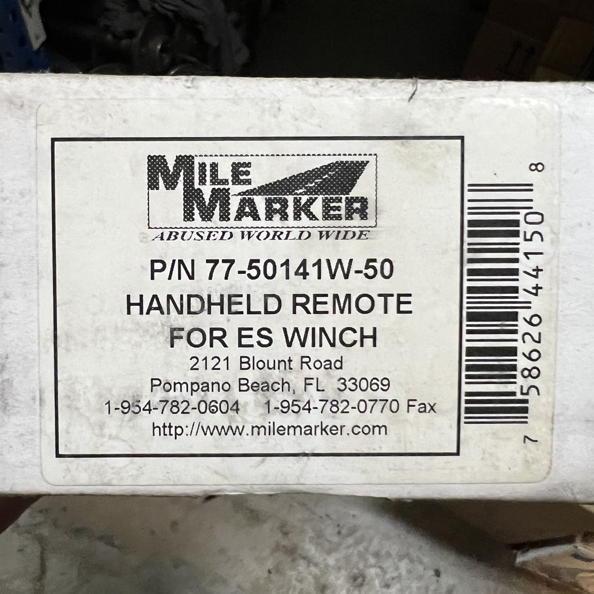 Mile Marker Winch Remote
