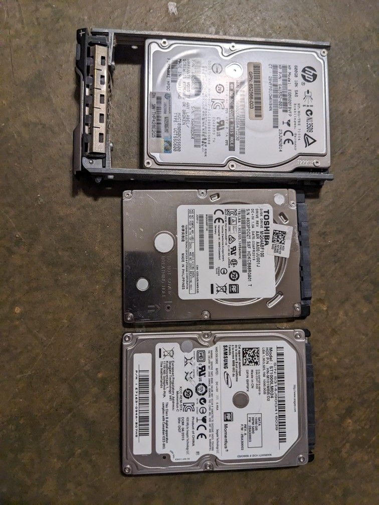 Hard Drives Laptop Server Sata 1tb