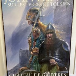 Original Tolkien  Lord Of The Rings John Howe Gruyère Castle Framed Poster RARE