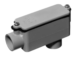 1-1/2 in. Sch. 40 and 80 Electrical PVC Type-LB Conduit Body (E986H-6-HD) (Brand New)