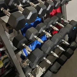 Rubber Dumbbells 